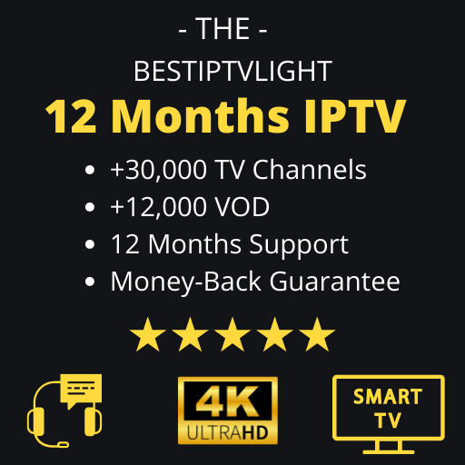 12 Months IPTV Subscription